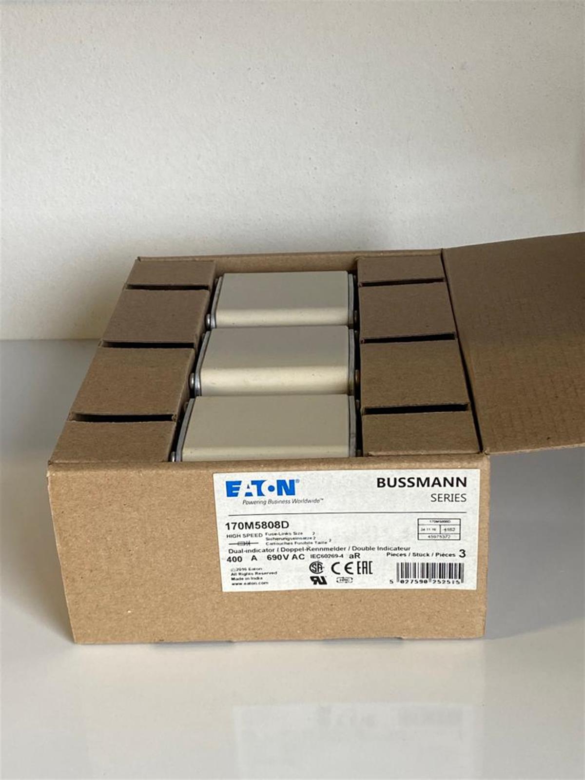 Eaton Bussmann170M5808D FUSE 400A 690V aR DIN 2 HSDNH Bussmann170M5808D FUSE 400A 690V aR DIN 2 HSDNH Bussmann