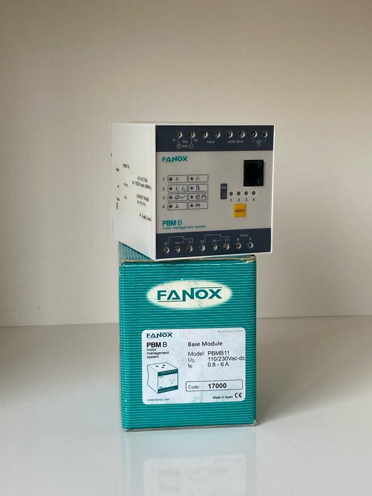 PBMB-11 FANOX MOTOR KORUMA 0,8-6A 110/230V AC/DC