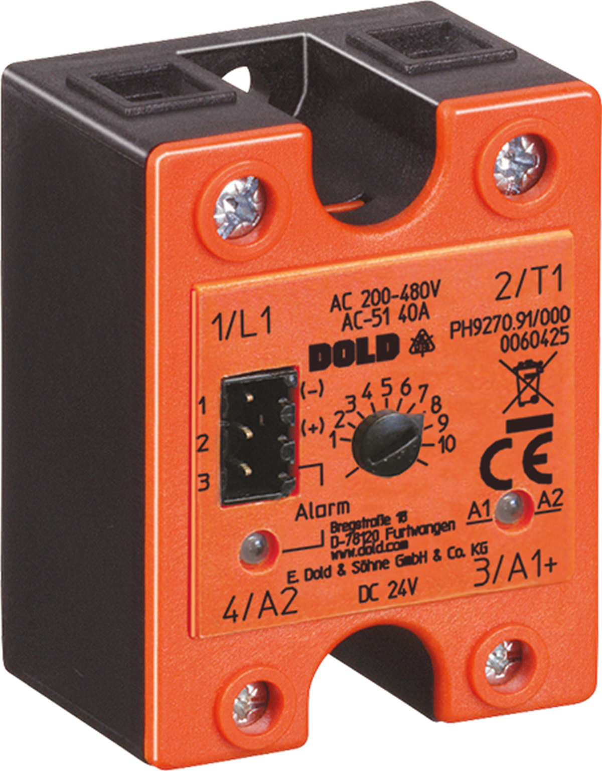 PH 9270.91 AC 200 ... 480 V SOLID STATE RÖLE, ENTEGRE YÜK DEVRESİ İZLEME DOLD