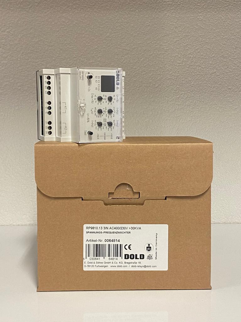 RP 9810.13 3/N AC 400/230V   VDE-AR-N 4105:2011-08 STANDARDI İÇİN GES FREKANS VE GERİLİM KONTROL RÖLESİ DOLD