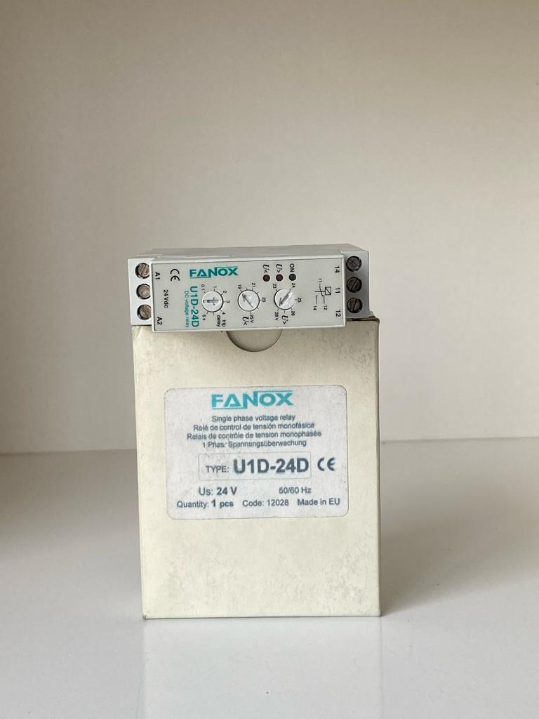 U1D-24D FANOX 24V MONOFAZE VOLTAJ KORUMA RÖLESİ