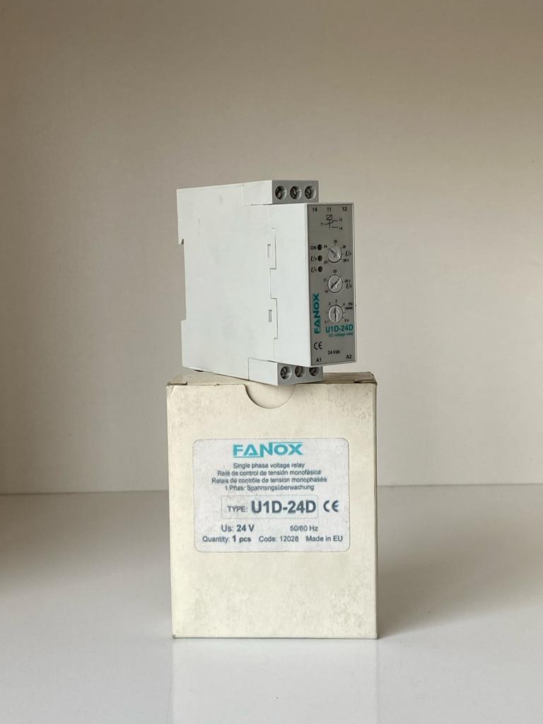 U1D-24D FANOX 24V MONOFAZE VOLTAJ KORUMA RÖLESİ