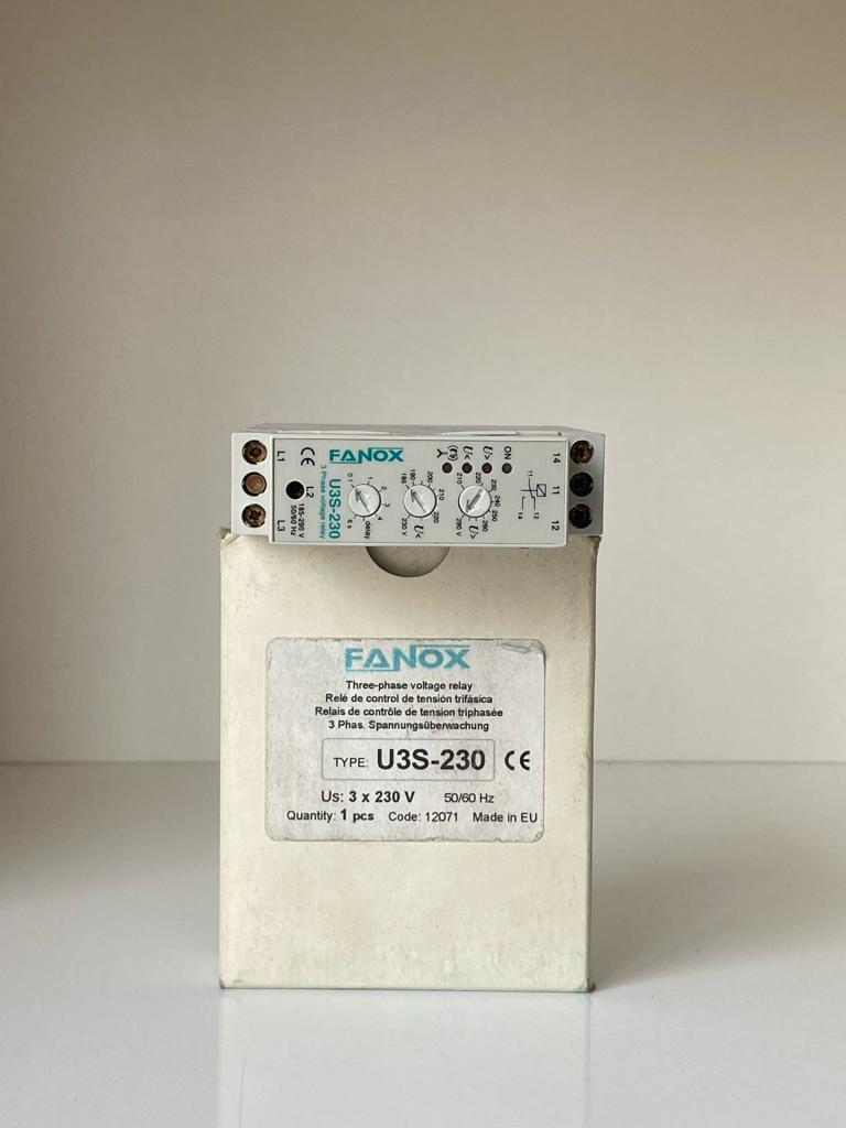 U3S-230 FANOX 3X230V VOLTAJ KORUMA RÖLESİ