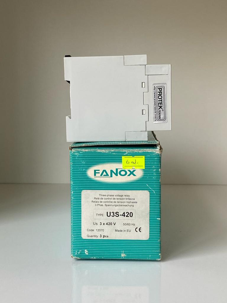 U3S-420 FANOX 3X440V TİRİFAZE VOLTAJ KORUMA RÖLESİ