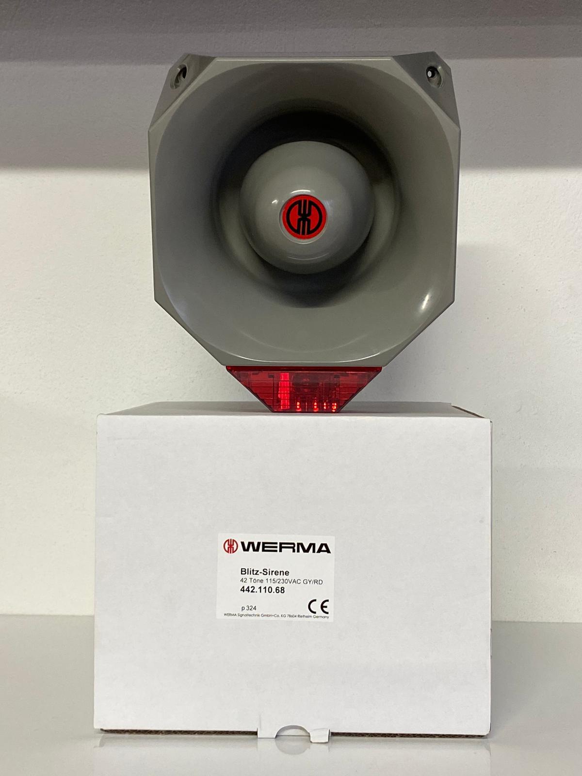 WERMA FLAŞ/SOUNDER 42 TONE 115-230V AC