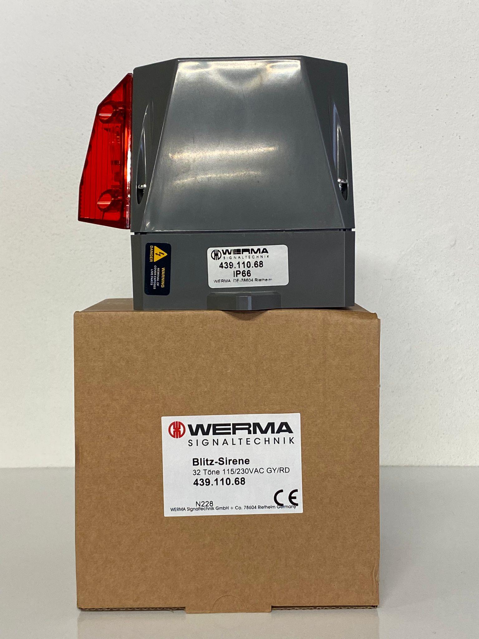 WERMA IŞIK+SİREN 32 TON SES 115-230V AC 120db