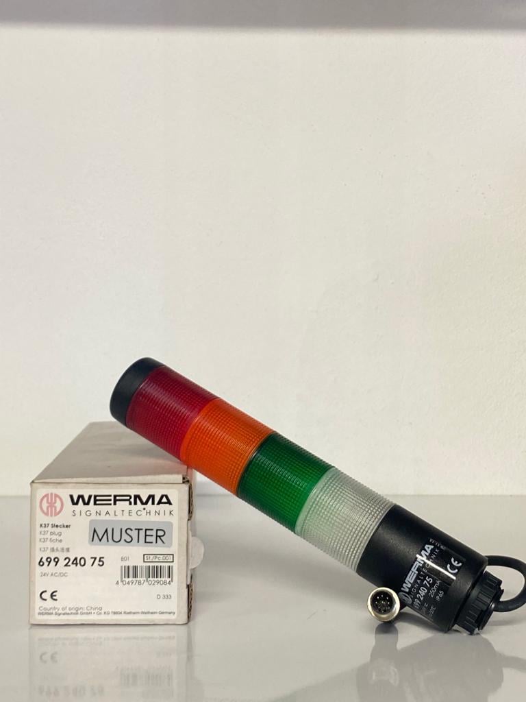 WERMA K37 KOMBİNASYON 24VAC/DC CL/GN/YE