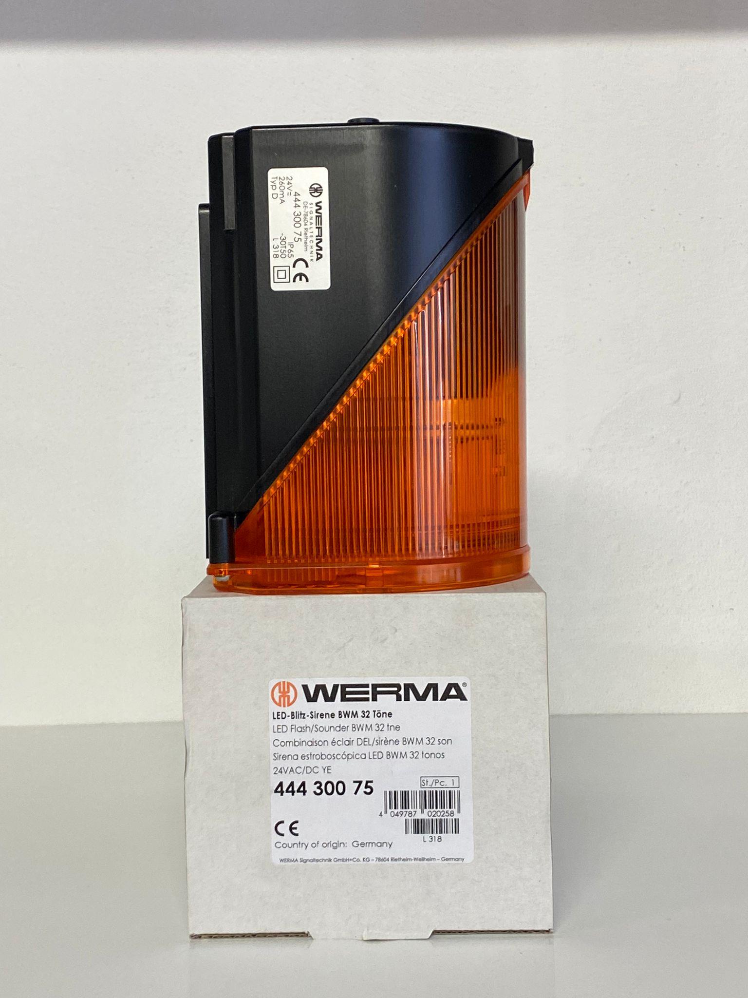 WERMA LED FLAŞ SOUNDER 32 TNE 24V AC/DC