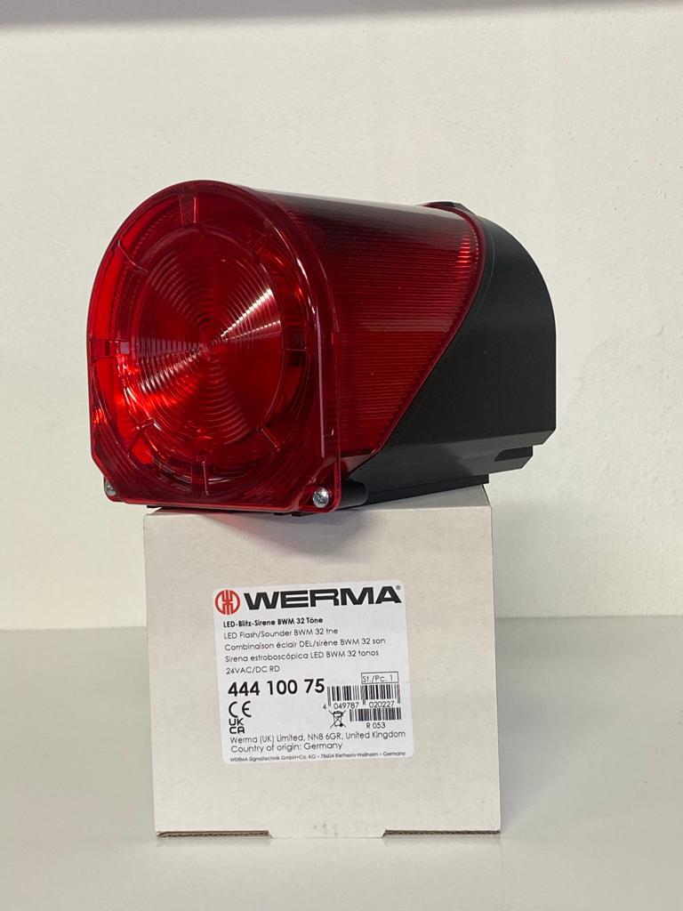 WERMA LED FLAŞ SOUNDER 32 TNE 24V AC/DC