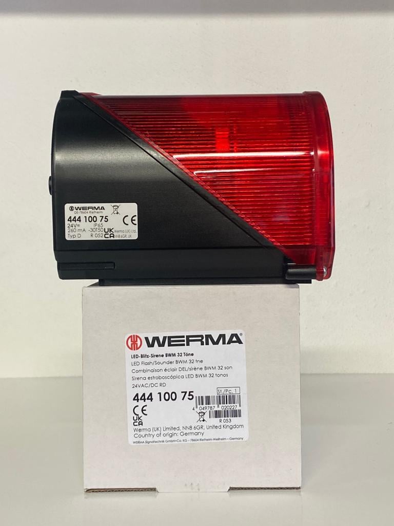 WERMA LED FLAŞ SOUNDER 32 TNE 24V AC/DC
