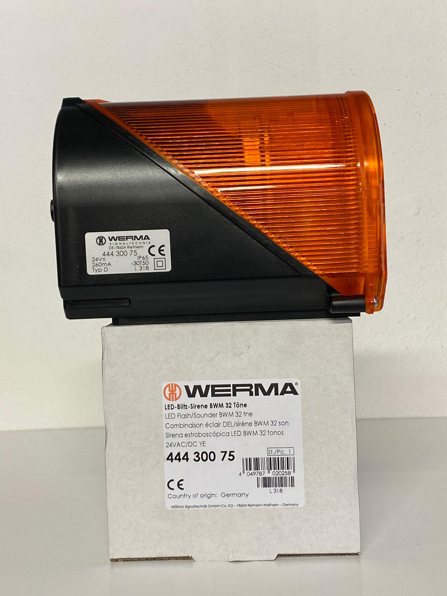 WERMA LED FLAŞ SOUNDER 32 TNE 24V AC/DC