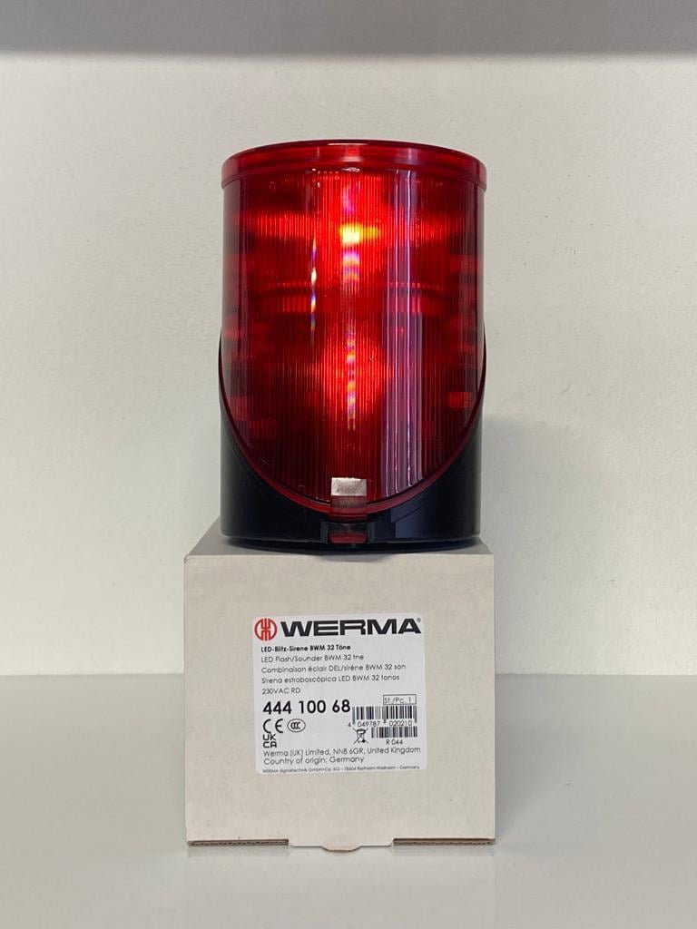 WERMA LED FLAŞ SOUNDER 32 TONE 230V AC