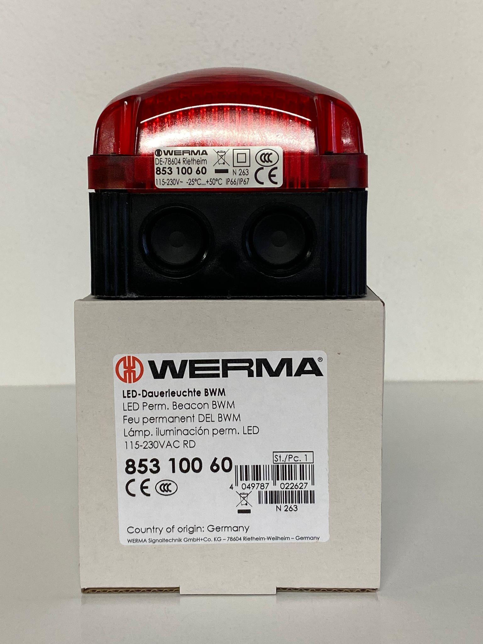 WERMA LED PERM.BEACON BWM 115-230VAC RD