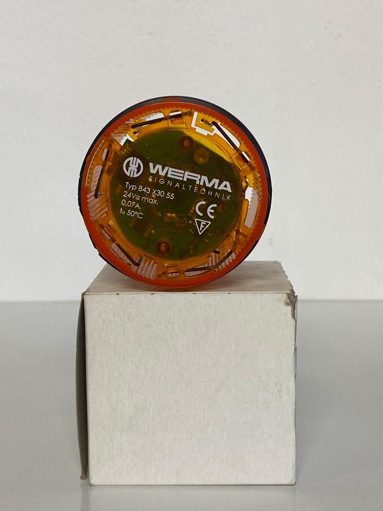 WERMA LED ROTATING LIGHT 24VAC/DC YELLOW