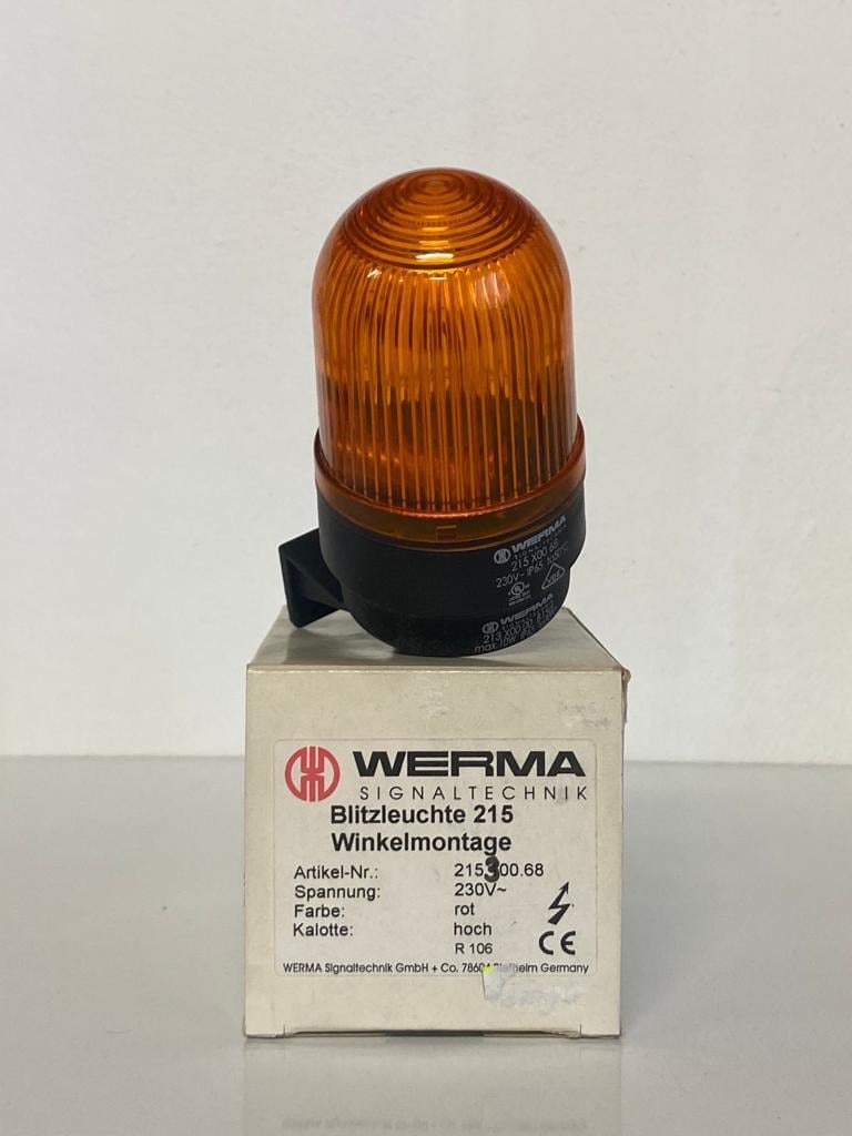 WERMA WM 230V AC  FLAŞÖR SARI