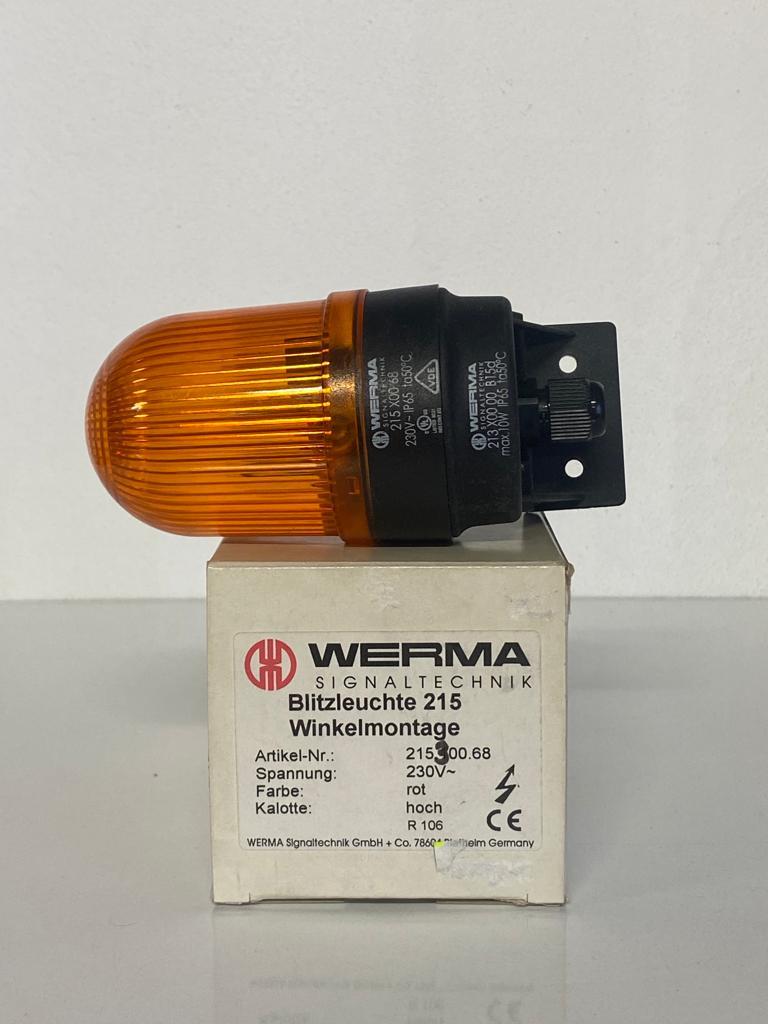 WERMA WM 230V AC  FLAŞÖR SARI