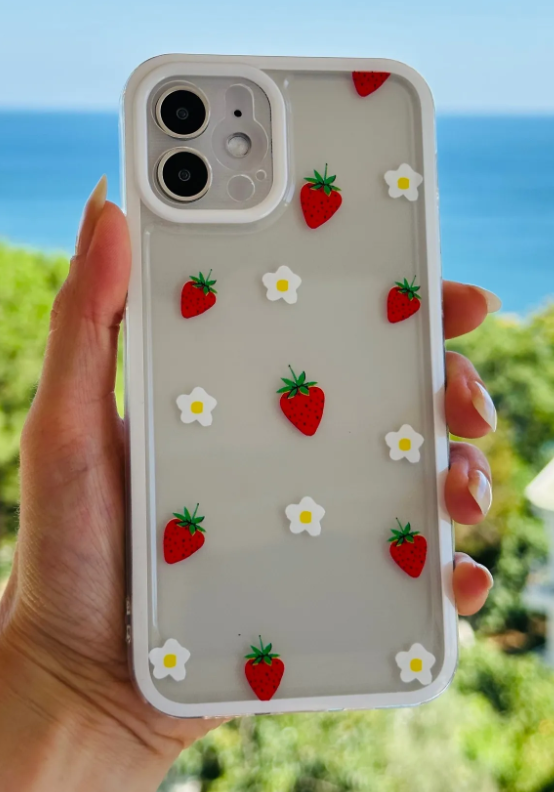  Iphone 12 ve 12 Pro Uyumlu Baskı Desenli Silikon Kılıf