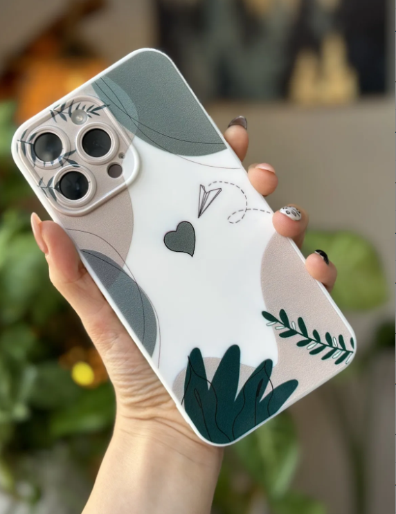 Iphone 14 PROMAX Uyumlu Secret Garden Tasarımlı İçi Kadife Kılıf