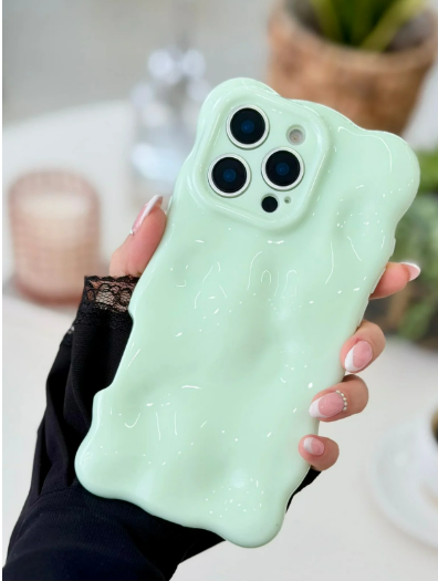  Iphone 16 Promax Uyumlu 3d Bubble Tasarımlı Pastel Renk Esnek Silikon Kılıf