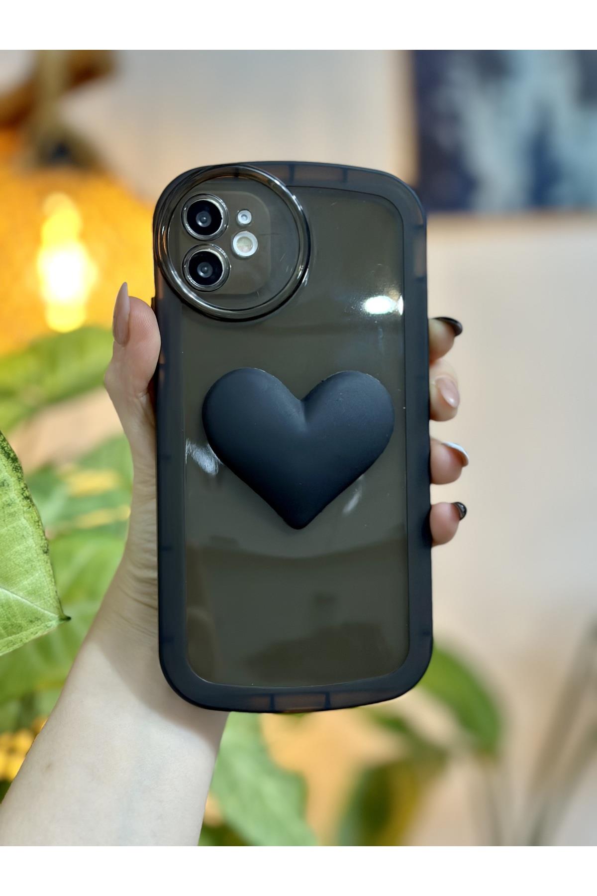 iPhone 11 Uyumlu Oyuncaklı Kalp Desenli Kılıf 11oyuncakkalp, one size