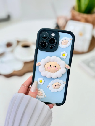 Iphone 16 Promax UYUMLU Pop Socket Kuzu Tasarımlı Oyuncaklı Silikon Kılıf