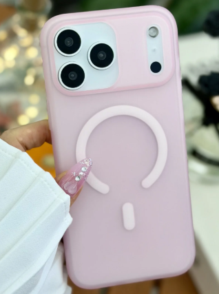 Iphone 17 Promax Uyumlu MAGSAFE Özellikli Parmak İzi Bırakmaz Mat Şeffaf Silikon Kılıf