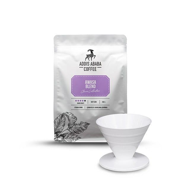 Addis Ababa Coffee - Awasa - Mid. Roast - Yoğun Espresso - 250 Gr. (V60 Hediyeli)