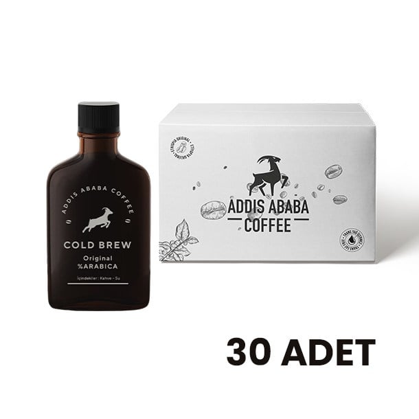 Addis Ababa Coffee - Cold Brew - Kolombiya Supremo Soğuk Demleme - 200 cc x 30 adet ( 1 Koli )