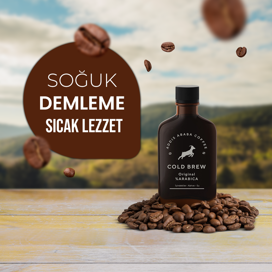 Addis Ababa Coffee - Cold Brew - Kolombiya Supremo Soğuk Demleme - 200 cc x 6 adet