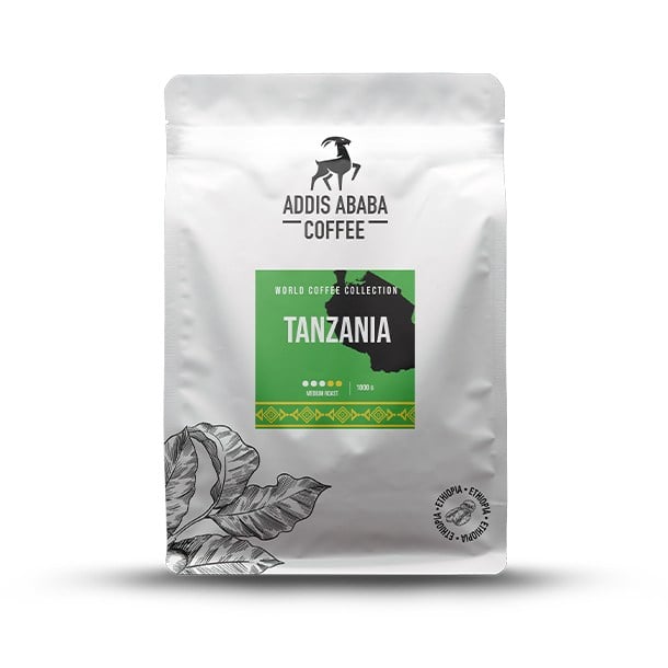 Addis Ababa Coffee - Dünya  Kahvesi - Arabica - Tanzanya - 1000 Gr. 