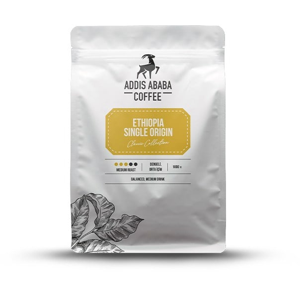 Addis Ababa Coffee - Dünya  Kahvesi - Arabica - Etiyopya - 1000 Gr. 