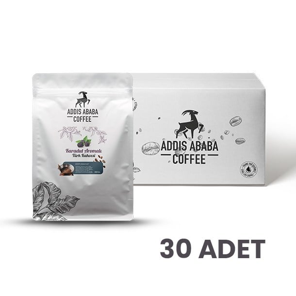 Addis Ababa Coffee - Karadut Aromalı Türk Kahvesi - 250 Gr. - x 30 adet