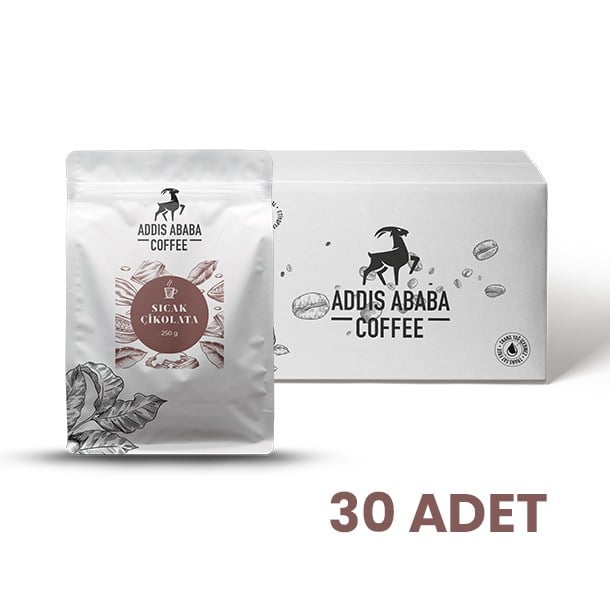 Addis Ababa Coffee- Kışa Özel - Sıcak Çikolata - 250 Gr. x 30 adet ( 1 Koli )
