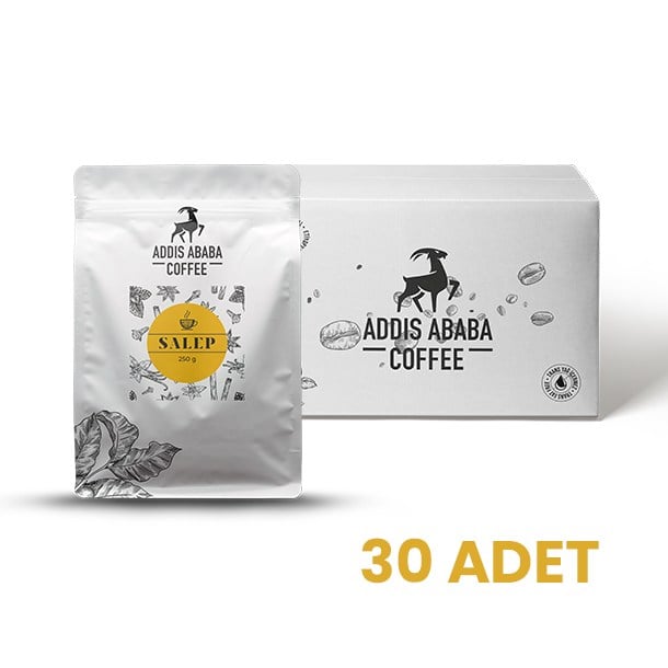 Addis Ababa Coffee - Yöresel İçecek - Kazan Salep - 250 Gr.  x 30 adet ( 1 Koli )