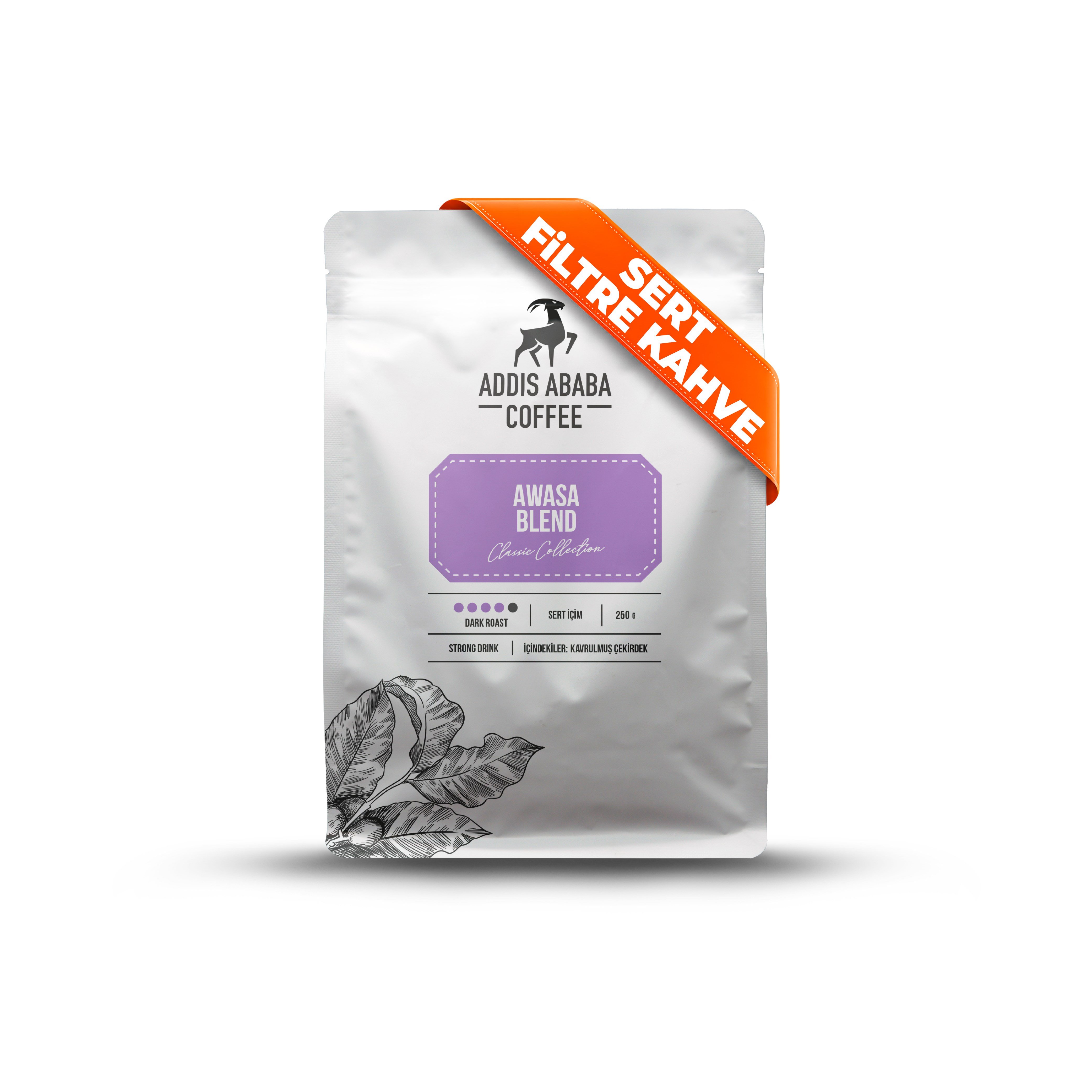 Awasa Blend Roasted Coffee Beans 250 Gr