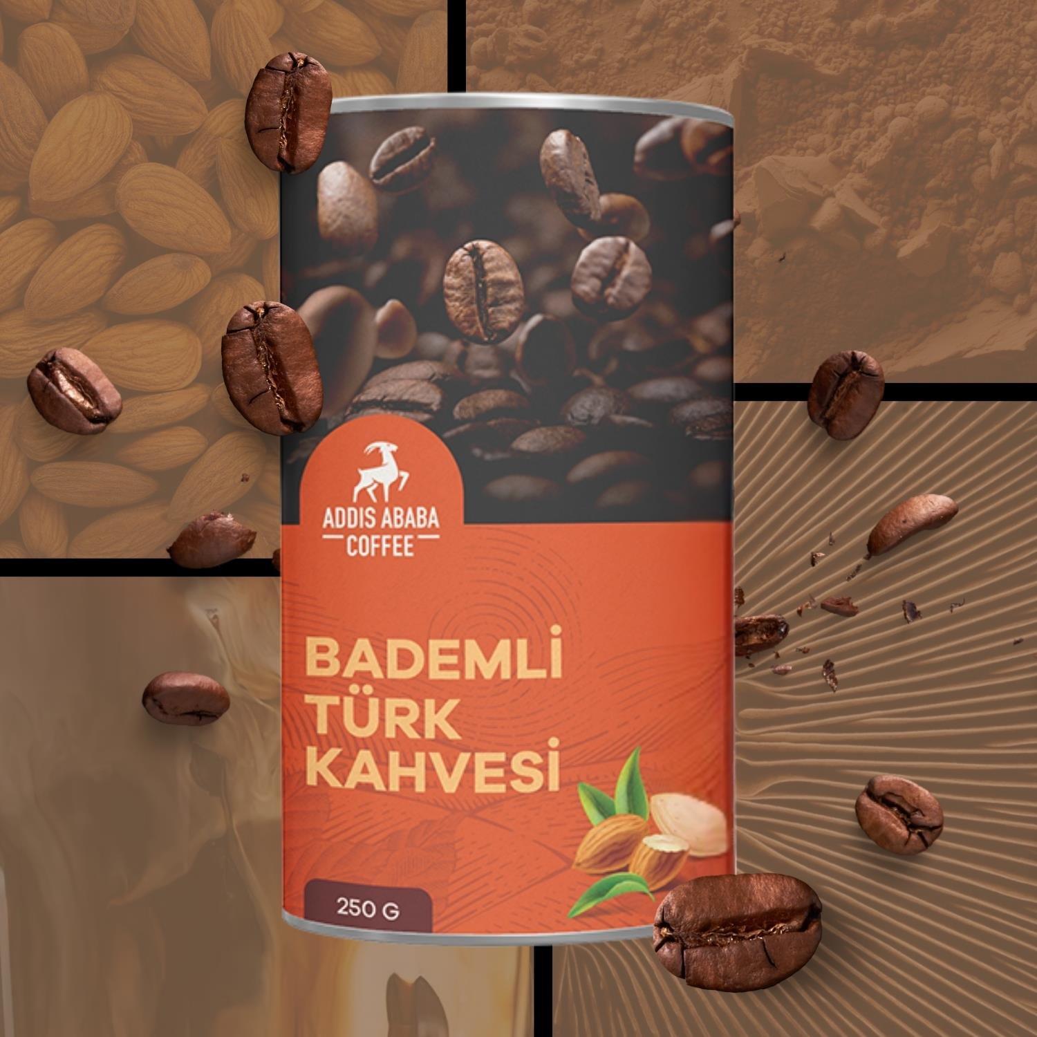 Turkish Coffee with Almonds 250 Gr.