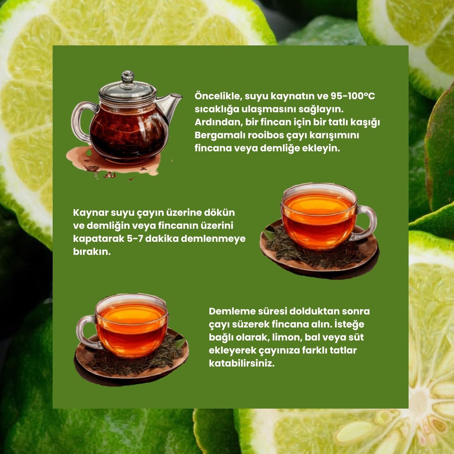 Bergamutlu Rooibos Çayı 50 Gram