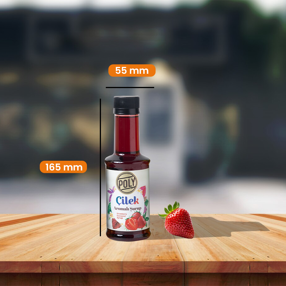 Çilek Aromalı Kahve Şurubu 200 Ml.