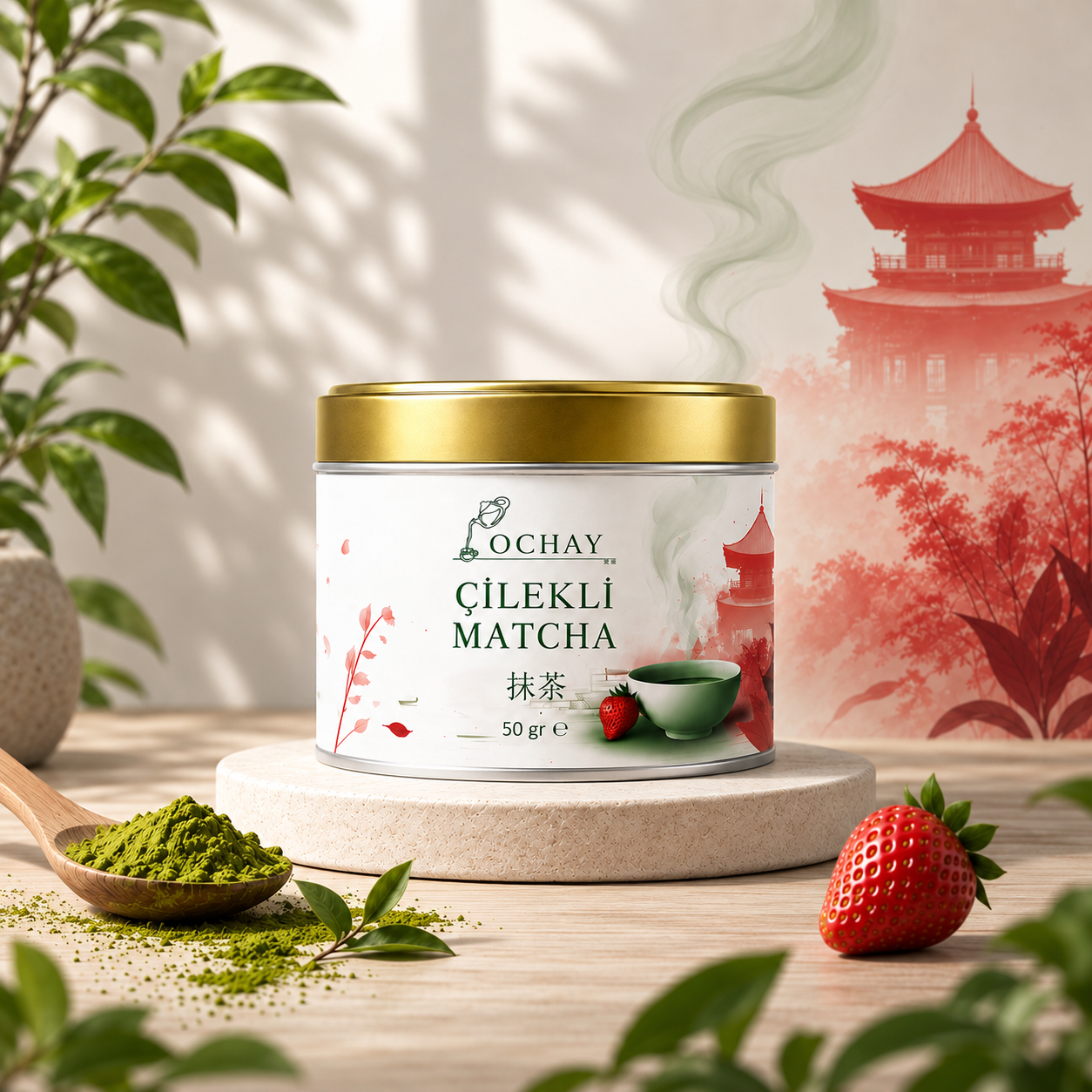 Çilekli Matcha (50gr)