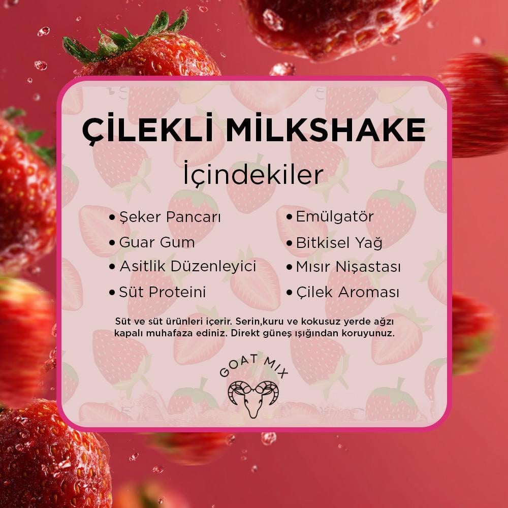 Çilekli Milkshake 1000 Gr