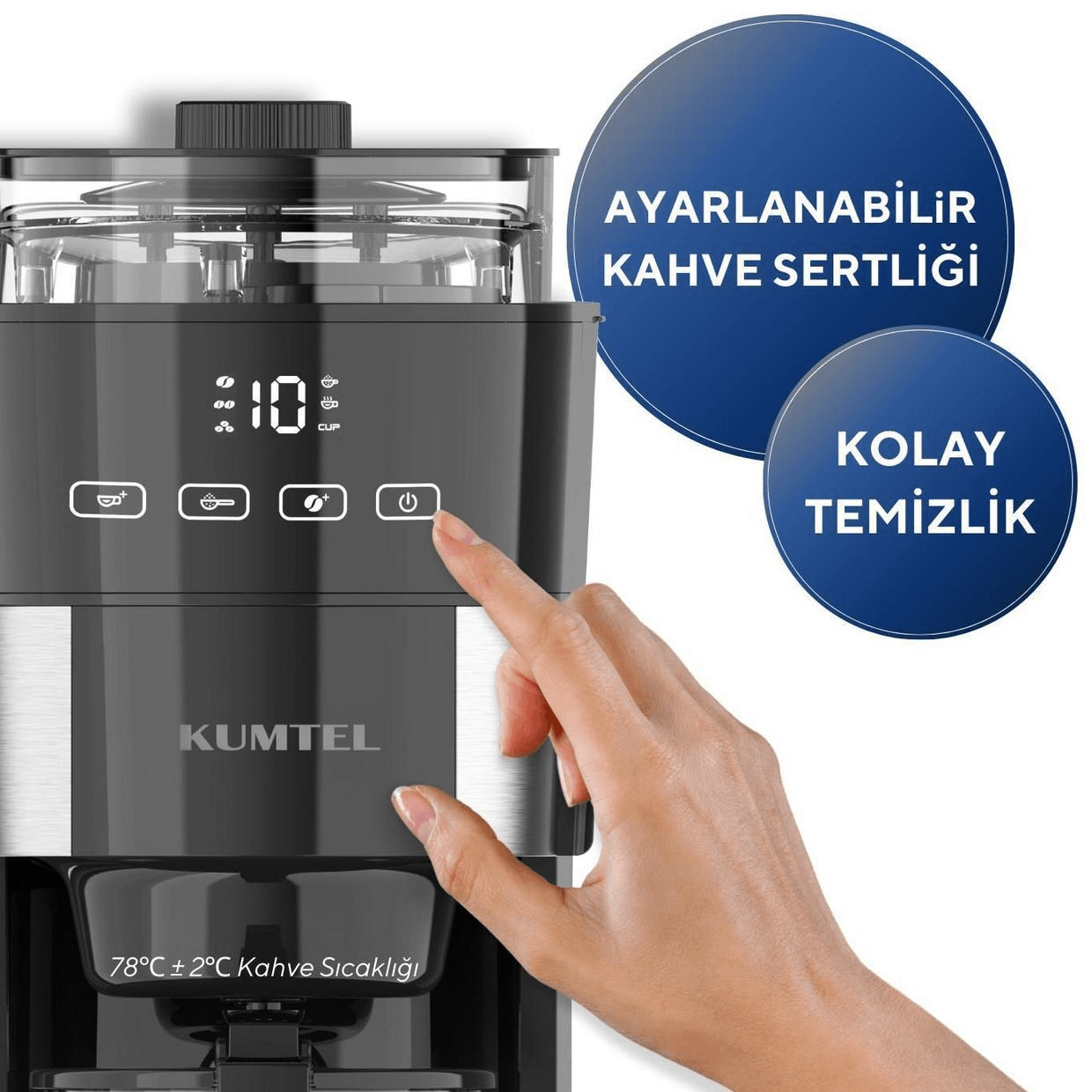 Dijital Filtre Demleme Kahve Makinesi