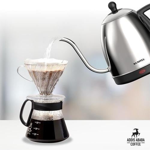 Elektrikli Kahve Demleme Su Isıtıcı Gooseneck Drip Kettle