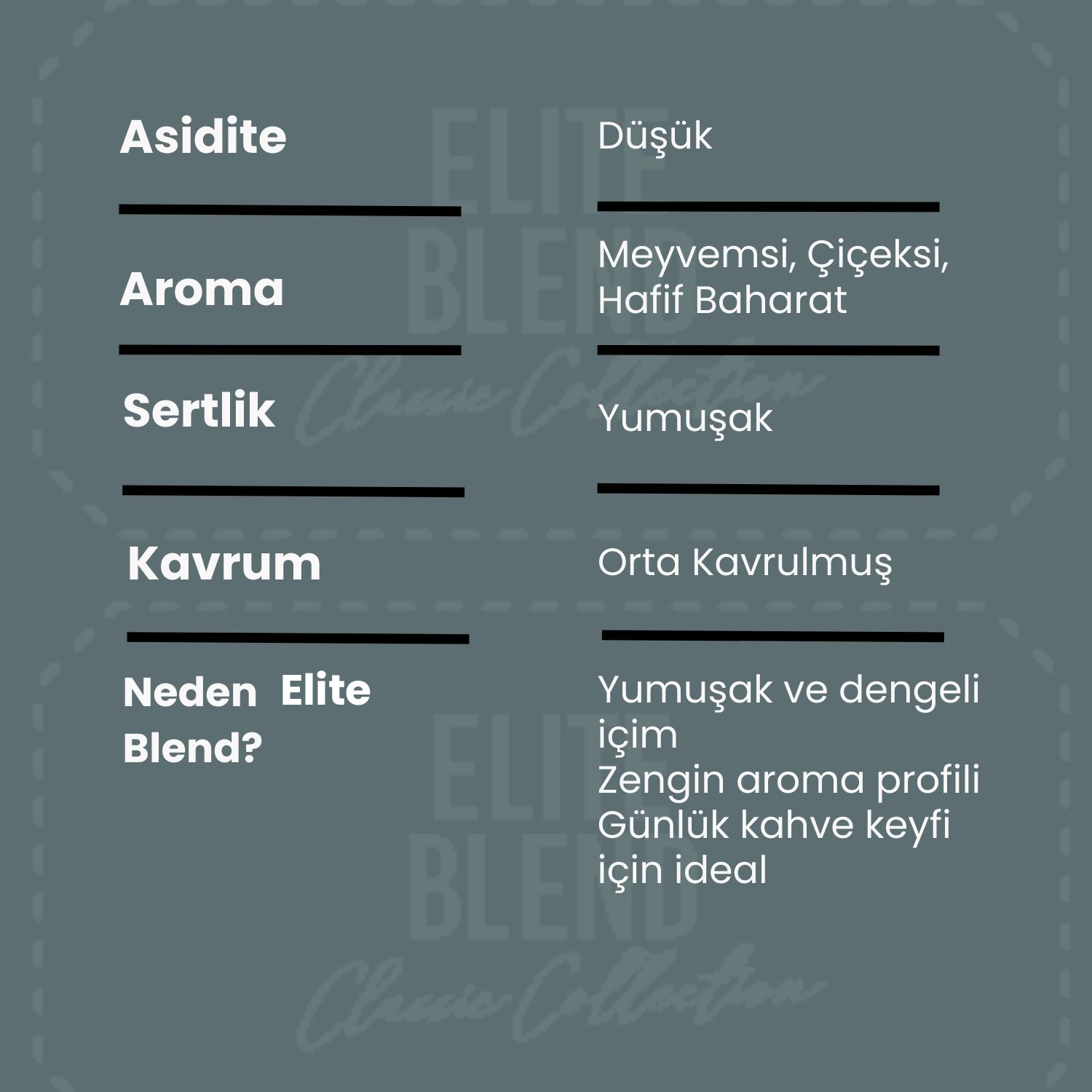 Elite Blend Filter Coffee 1000 Gr.