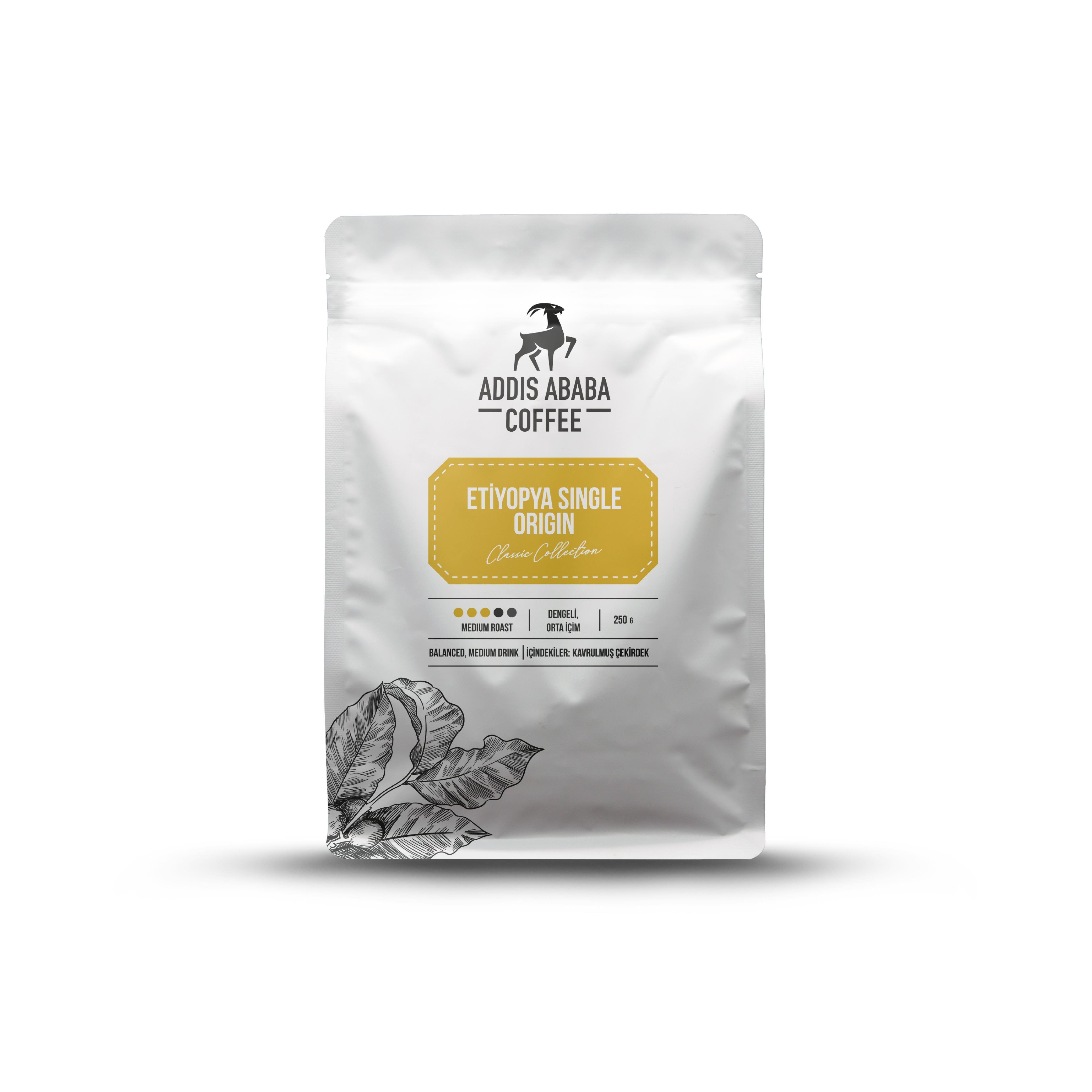 Ethiopia Single Origin Coffee Beans 250 Gr