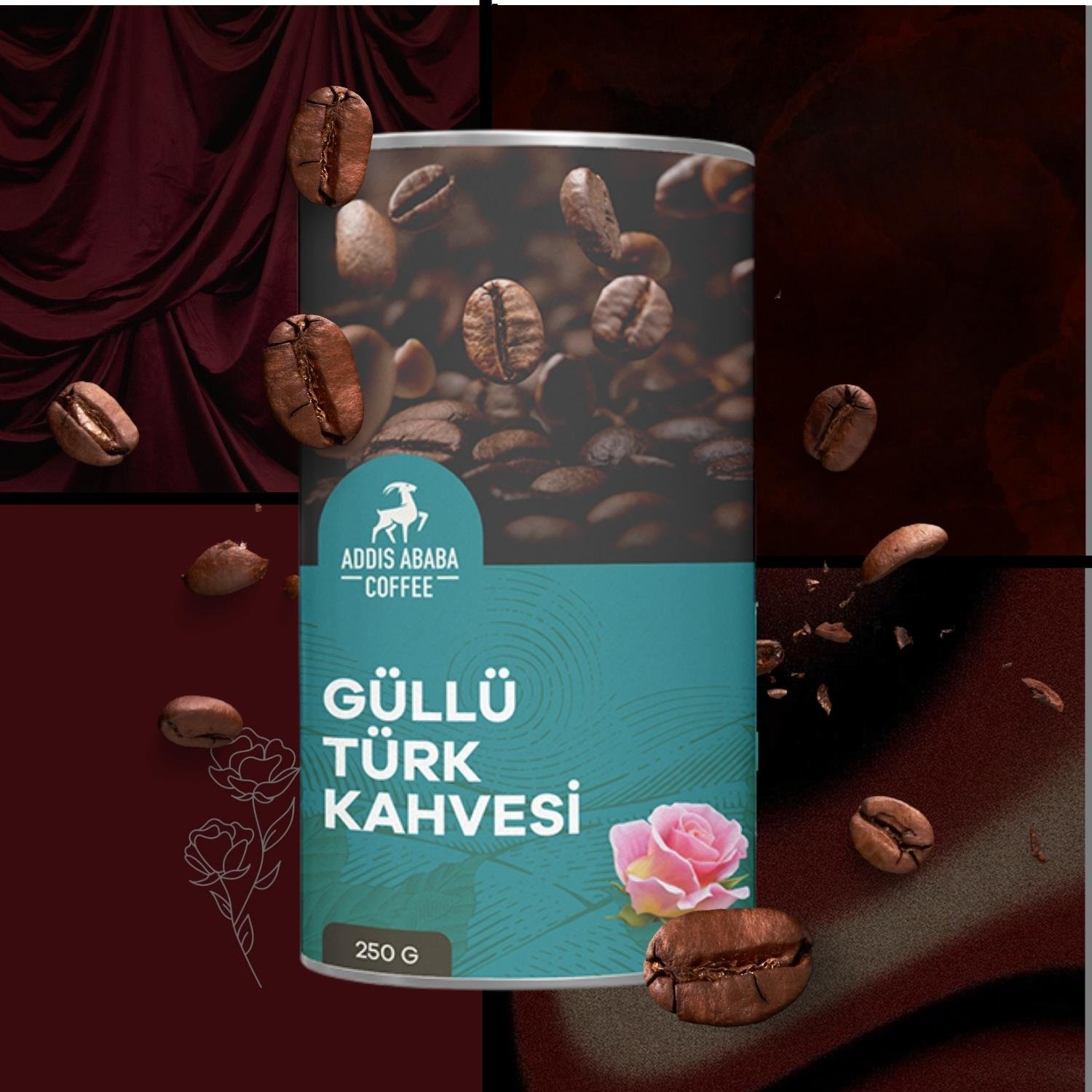 Güllü Türk Kahvesi 250 Gr.