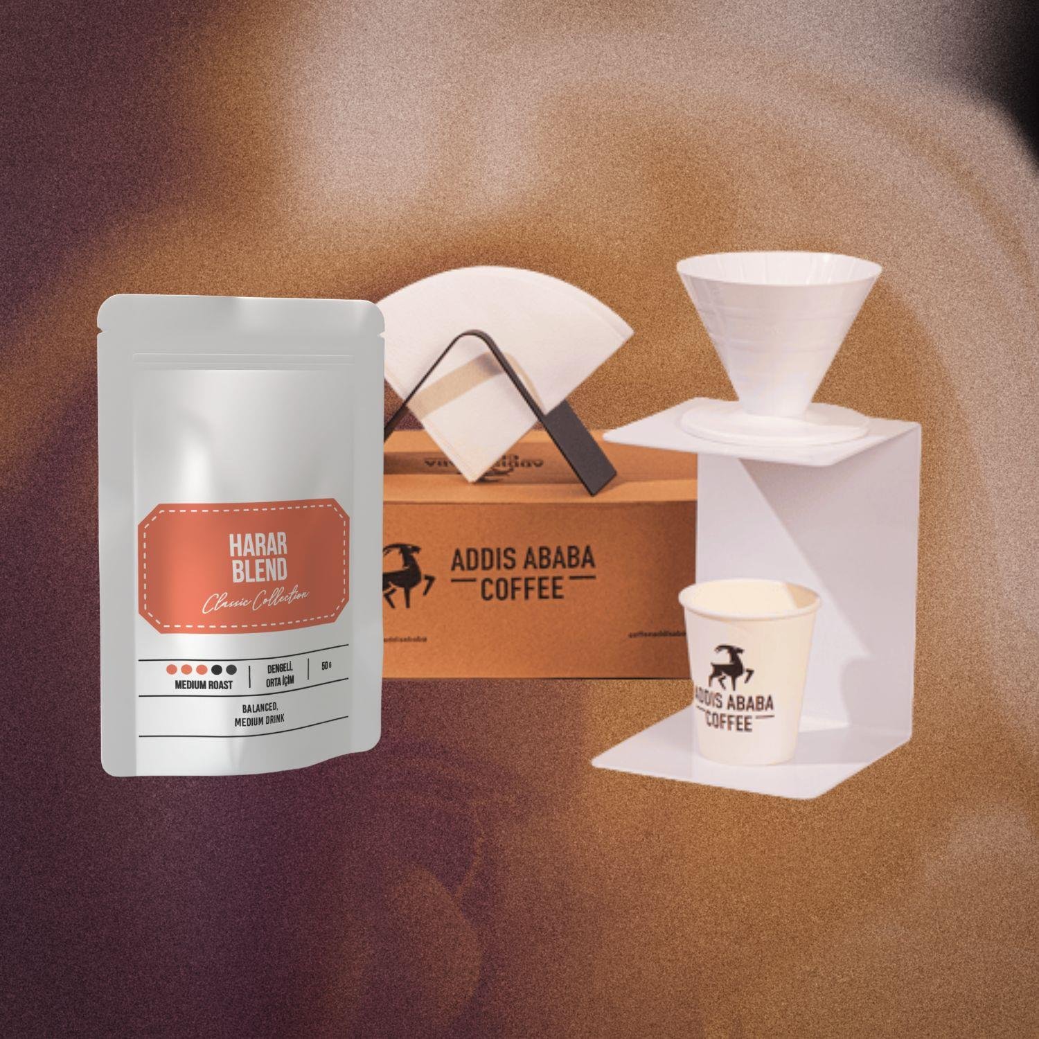 Harar Blend 50 Gr. Filtre Kahve Demleme Seti