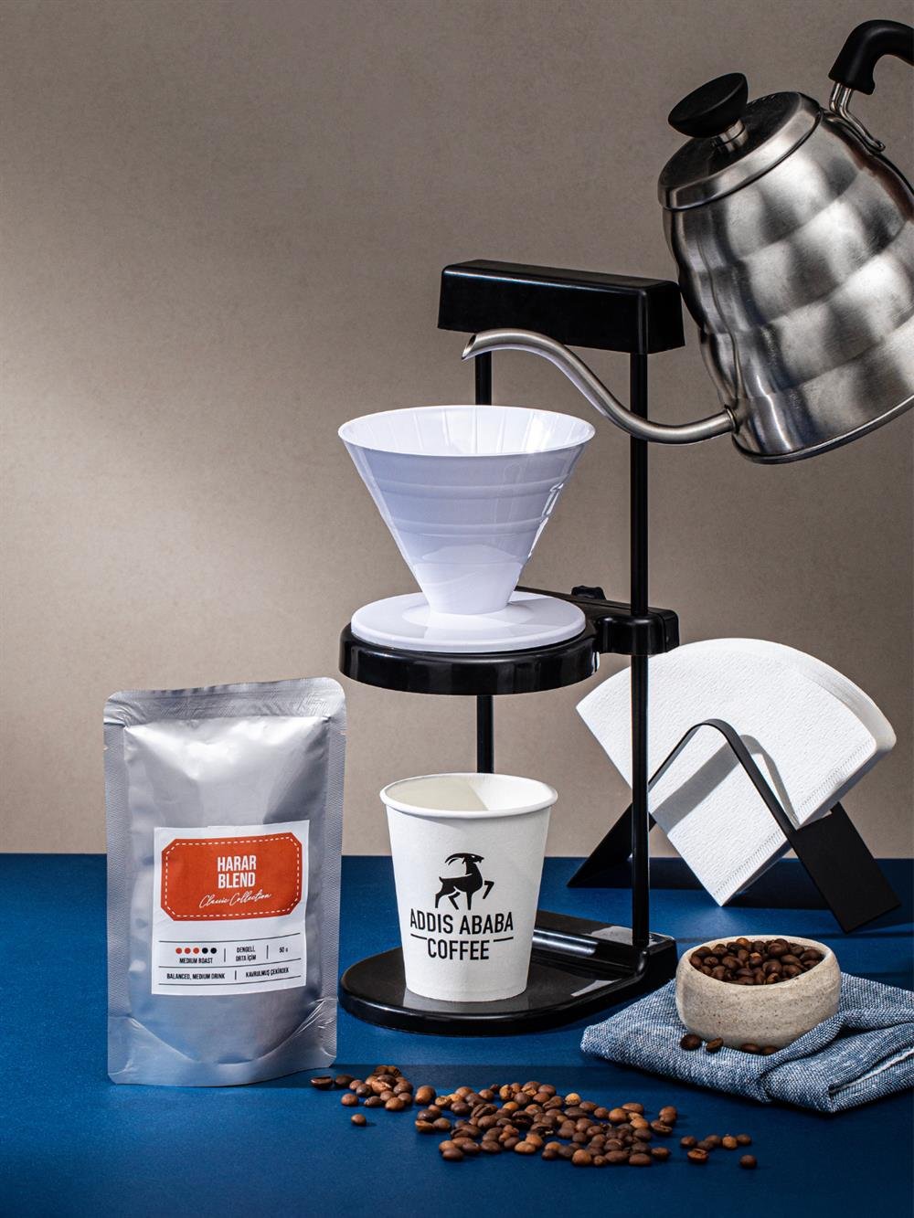Harar Blend 50 gr Filtre Kahve Demleme Seti