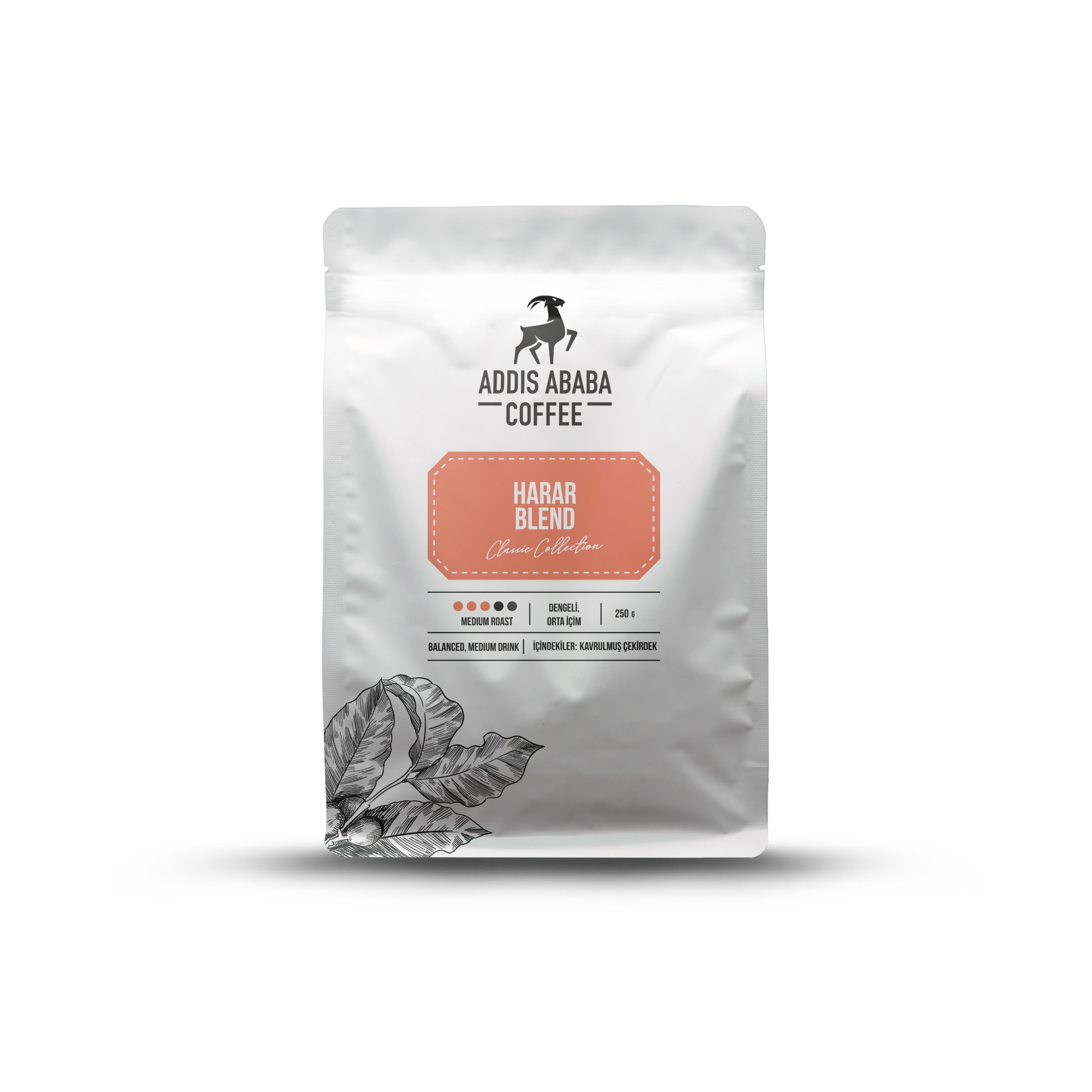 Harar Blend Kavrulmuş Çekirdek Kahve 250 Gr