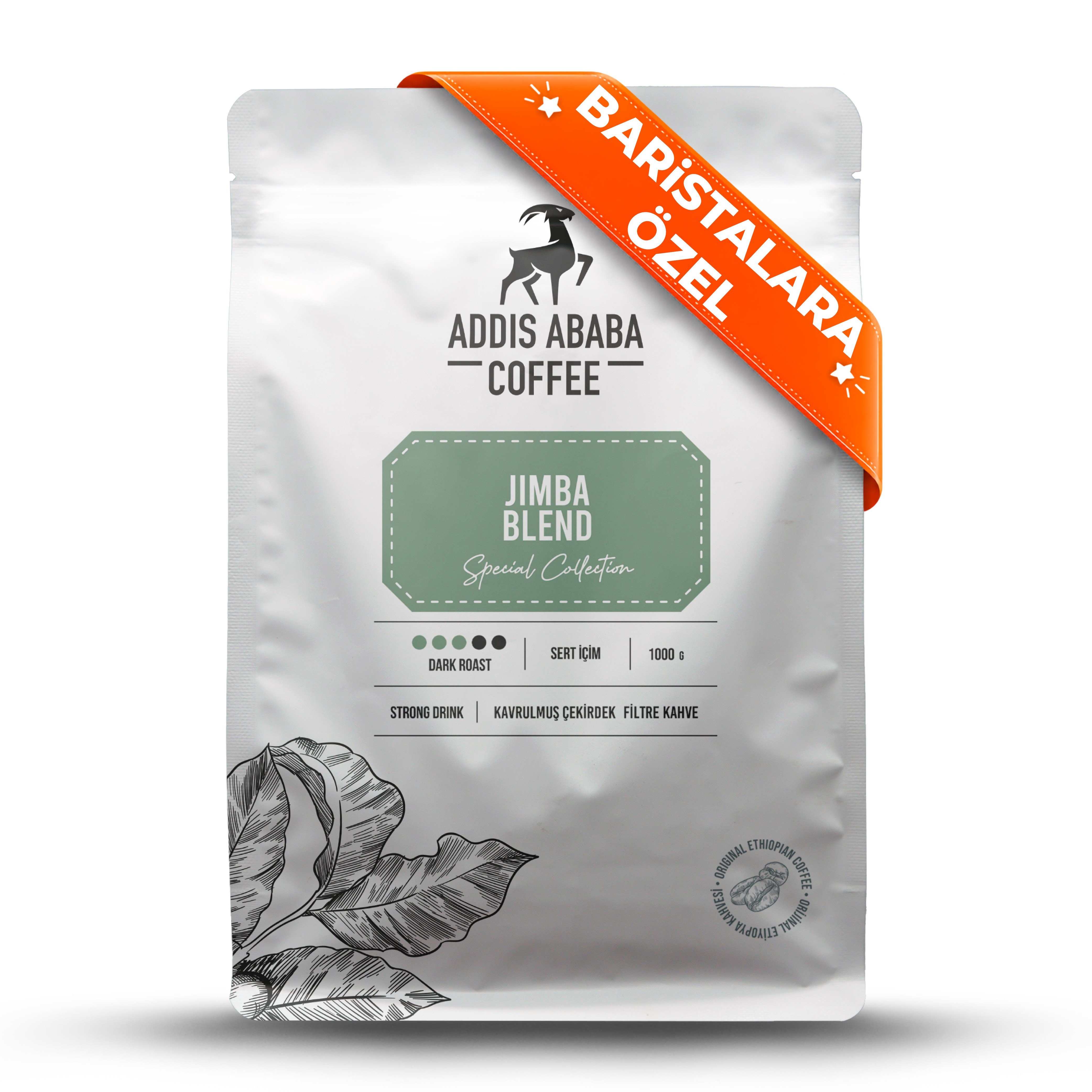 Jimba Espresso Blend Çekirdek Kahve 1000 Gr.