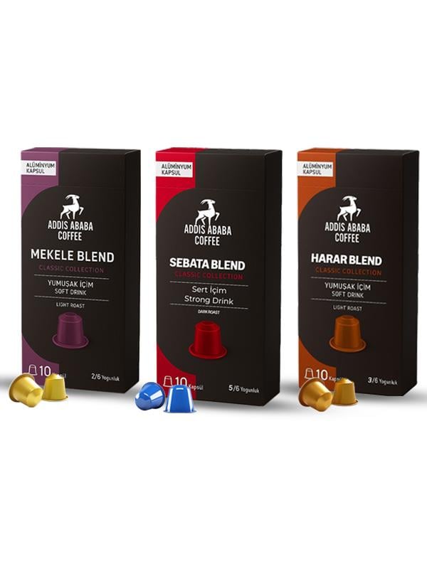 Kapsül Kahve Tanışma Paketi 30'lu ( Nespresso İle Uyumlu Alüminyum Kapsül Kahve )